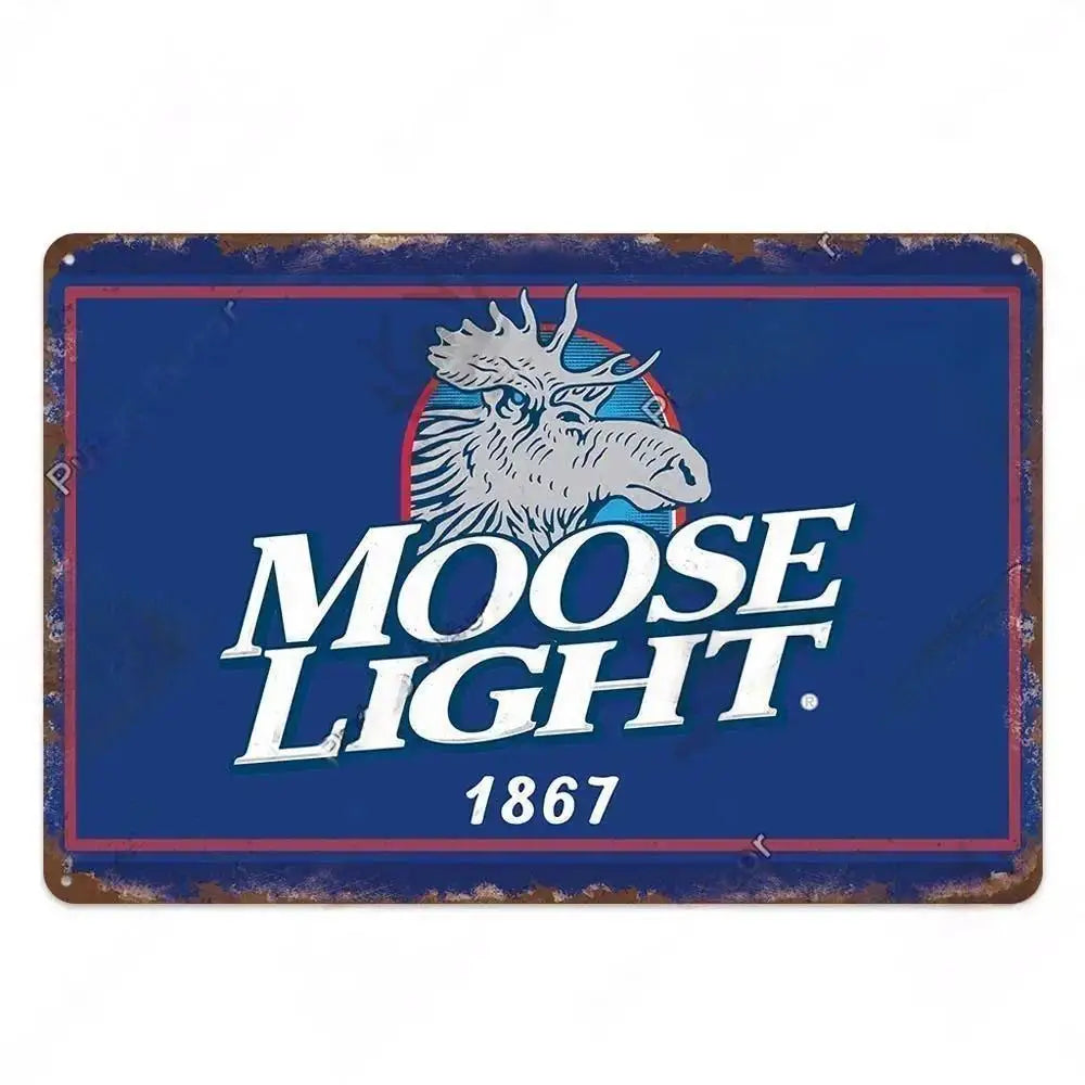 Vintage Beer Metal Sign - Retro Tin Poster Bar Pub Décor | Wahooly Metal Tin Poster Beer Metal Sign Decorative Plaque Retro Plate Wall Decor Bar Pub Club Man Cave Dad's Garage Workshop Poster