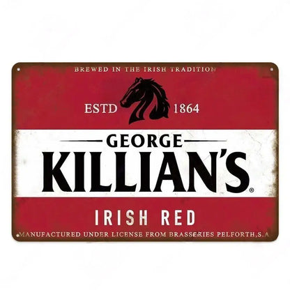 Vintage Beer Metal Sign - Retro Tin Poster Bar Pub Décor | Wahooly Metal Tin Poster Beer Metal Sign Decorative Plaque Retro Plate Wall Decor Bar Pub Club Man Cave Dad's Garage Workshop Poster