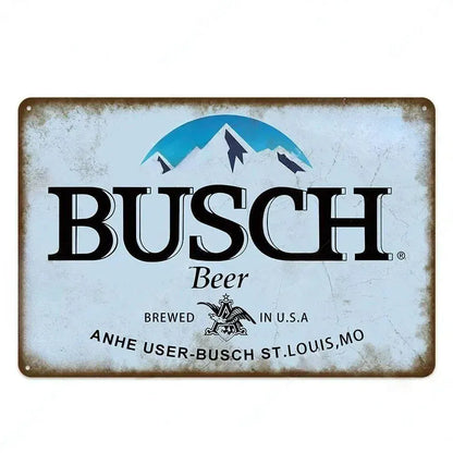 Vintage Beer Metal Sign - Retro Tin Poster Bar Pub Décor | Wahooly Metal Tin Poster Beer Metal Sign Decorative Plaque Retro Plate Wall Decor Bar Pub Club Man Cave Dad's Garage Workshop Poster