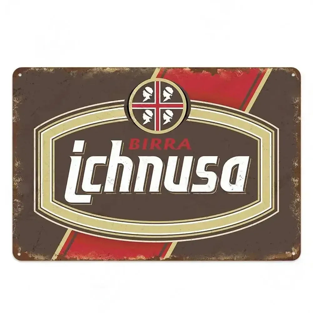 Vintage Beer Metal Sign - Retro Tin Poster Bar Pub Décor | Wahooly Metal Tin Poster Beer Metal Sign Decorative Plaque Retro Plate Wall Decor Bar Pub Club Man Cave Dad's Garage Workshop Poster