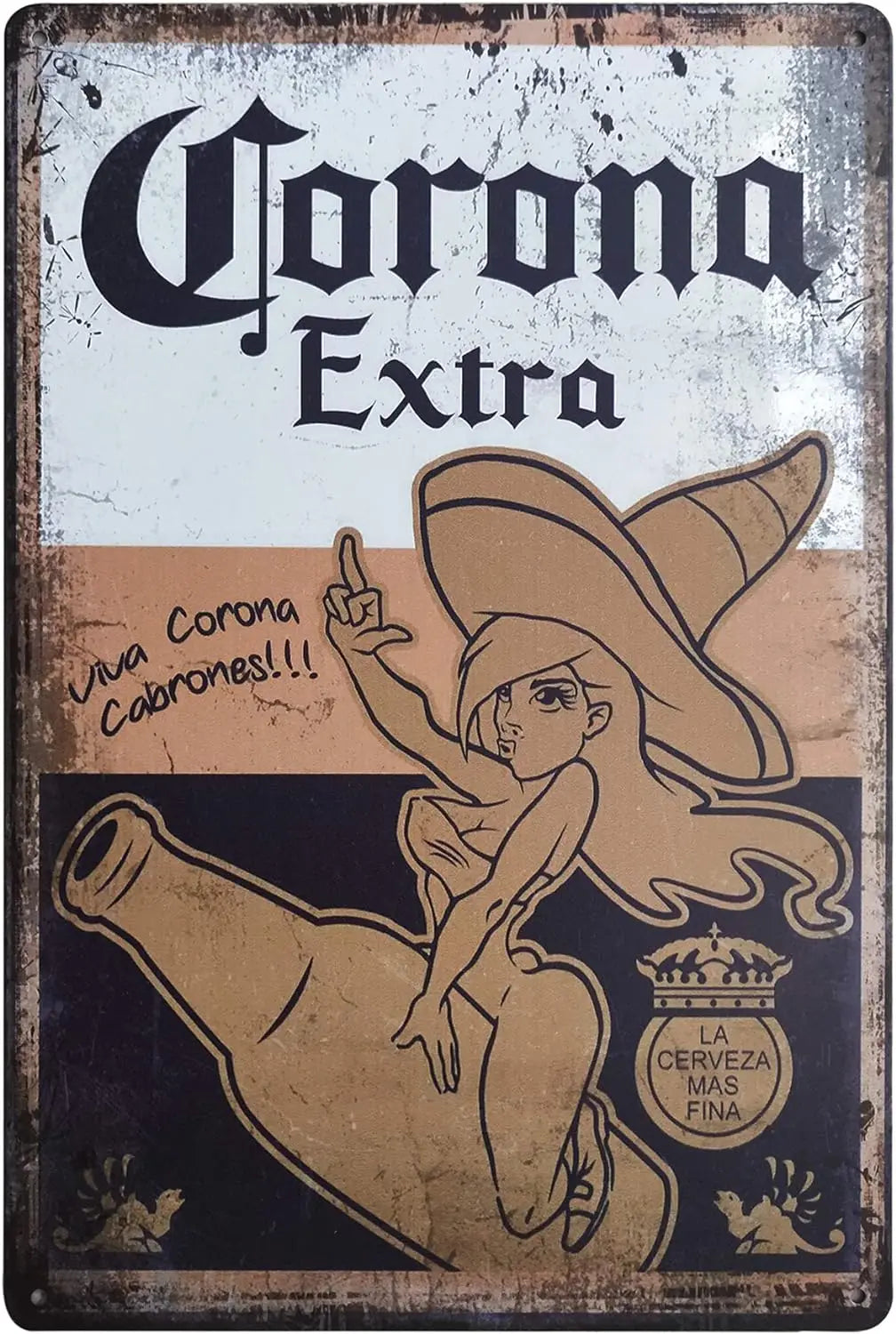 Vintage Beer Metal Sign - Retro Tin Poster Bar Pub Décor | Wahooly Metal Tin Poster Beer Metal Sign Decorative Plaque Retro Plate Wall Decor Bar Pub Club Man Cave Dad's Garage Workshop Poster