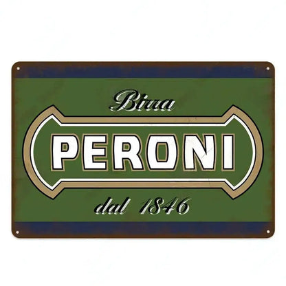 Vintage Beer Metal Sign - Retro Tin Poster Bar Pub Décor | Wahooly Metal Tin Poster Beer Metal Sign Decorative Plaque Retro Plate Wall Decor Bar Pub Club Man Cave Dad's Garage Workshop Poster