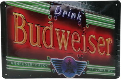 Vintage Beer Metal Sign - Retro Tin Poster Bar Pub Décor | Wahooly Metal Tin Poster Beer Metal Sign Decorative Plaque Retro Plate Wall Decor Bar Pub Club Man Cave Dad's Garage Workshop Poster