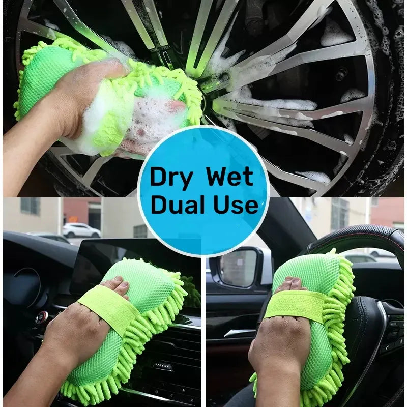 Microfiber Car Wash Sponge & Detailing Glove | Scratch-Free Cleaning | Cars, SUVs & Trucks Microfiber Car Wash Sponge & Detailing Glove — Scratch-Free Cleaning for Cars, SUVs & Trucks