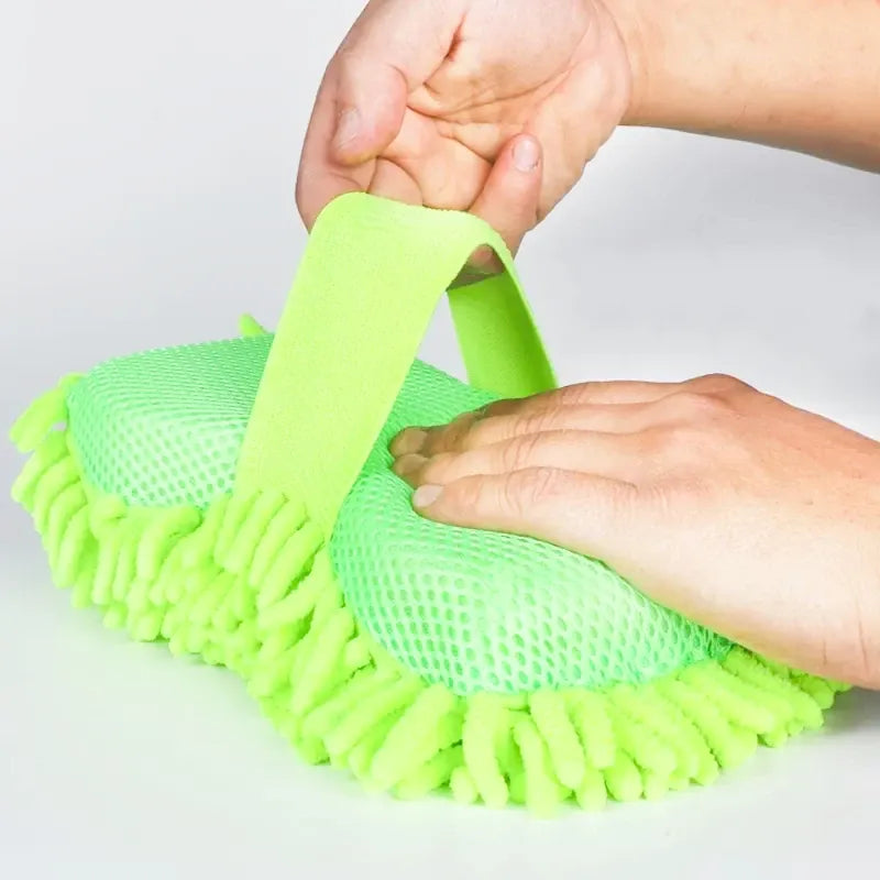 Microfiber Car Wash Sponge & Detailing Glove | Scratch-Free Cleaning | Cars, SUVs & Trucks Microfiber Car Wash Sponge & Detailing Glove — Scratch-Free Cleaning for Cars, SUVs & Trucks