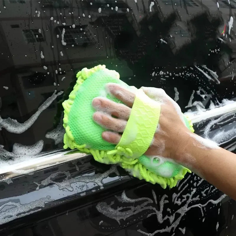Microfiber Car Wash Sponge & Detailing Glove | Scratch-Free Cleaning | Cars, SUVs & Trucks Microfiber Car Wash Sponge & Detailing Glove — Scratch-Free Cleaning for Cars, SUVs & Trucks