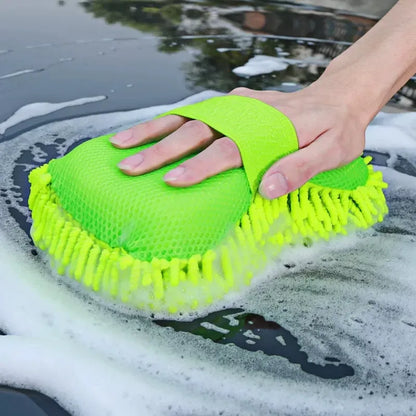 Microfiber Car Wash Sponge & Detailing Glove | Scratch-Free Cleaning | Cars, SUVs & Trucks Microfiber Car Wash Sponge & Detailing Glove — Scratch-Free Cleaning for Cars, SUVs & Trucks