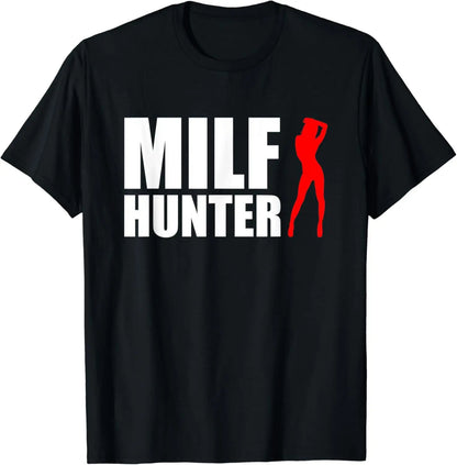 MILF Hunter Funny Adult Humor Graphic T-Shirt Men's Gag Gift Tee XS-XXXL | Wahooly "MILF Hunter" Funny Adult Humor Graphic T-Shirt for Men – Bold Joke Tee, Great Gag Gift