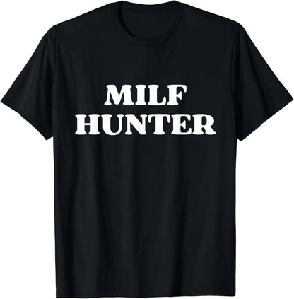 MILF Hunter Funny Adult Humor Graphic T-Shirt Men's Gag Gift Tee XS-XXXL | Wahooly "MILF Hunter" Funny Adult Humor Graphic T-Shirt for Men – Bold Joke Tee, Great Gag Gift