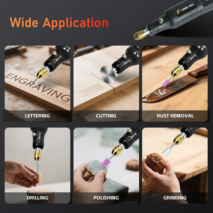 Mini Electric Drill USB Wireless Mini Handheld Drill Rotary Tool Woodworking Engraving Pen Dremel Tools for Jewelry Metal Glass Mini Electric Drill USB Wireless Mini Handheld Drill Rotary Tool Woodworking Engraving Pen Dremel Tools for Jewelry Metal Glass