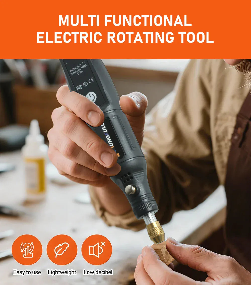 Mini Electric Drill USB Wireless Mini Handheld Drill Rotary Tool Woodworking Engraving Pen Dremel Tools for Jewelry Metal Glass Mini Electric Drill USB Wireless Mini Handheld Drill Rotary Tool Woodworking Engraving Pen Dremel Tools for Jewelry Metal Glass