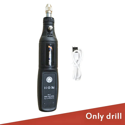 Mini Electric Drill USB Wireless Mini Handheld Drill Rotary Tool Woodworking Engraving Pen Dremel Tools for Jewelry Metal Glass Mini Electric Drill USB Wireless Mini Handheld Drill Rotary Tool Woodworking Engraving Pen Dremel Tools for Jewelry Metal Glass