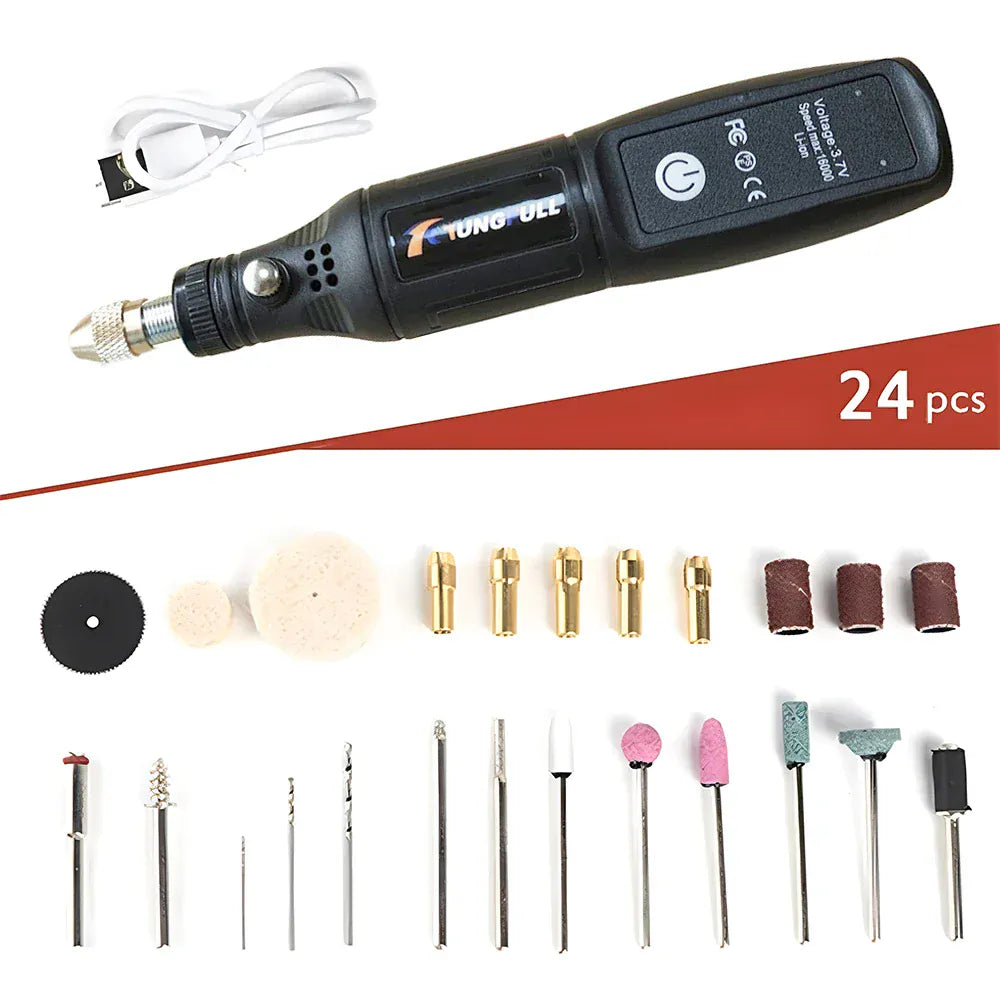 Mini Electric Drill USB Wireless Mini Handheld Drill Rotary Tool Woodworking Engraving Pen Dremel Tools for Jewelry Metal Glass Mini Electric Drill USB Wireless Mini Handheld Drill Rotary Tool Woodworking Engraving Pen Dremel Tools for Jewelry Metal Glass