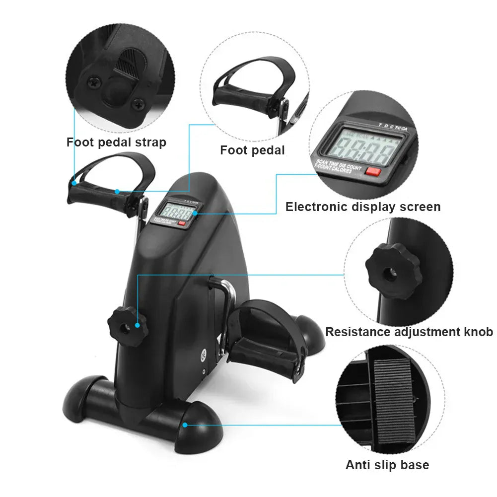 Mini Exercise Bike Trainer Adjustable Foot Pedal Mini Exercise Bike Trainer Adjustable Foot Pedal