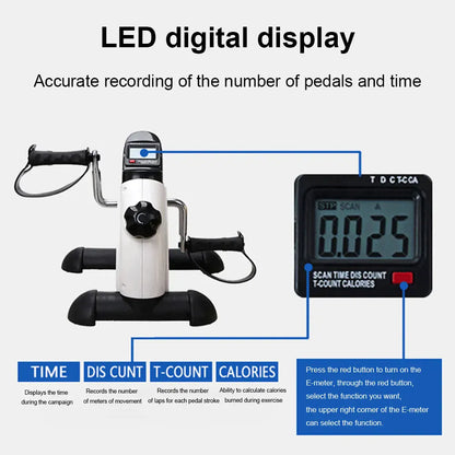 Mini Exercise Bike Trainer Adjustable Foot Pedal Mini Exercise Bike Trainer Adjustable Foot Pedal