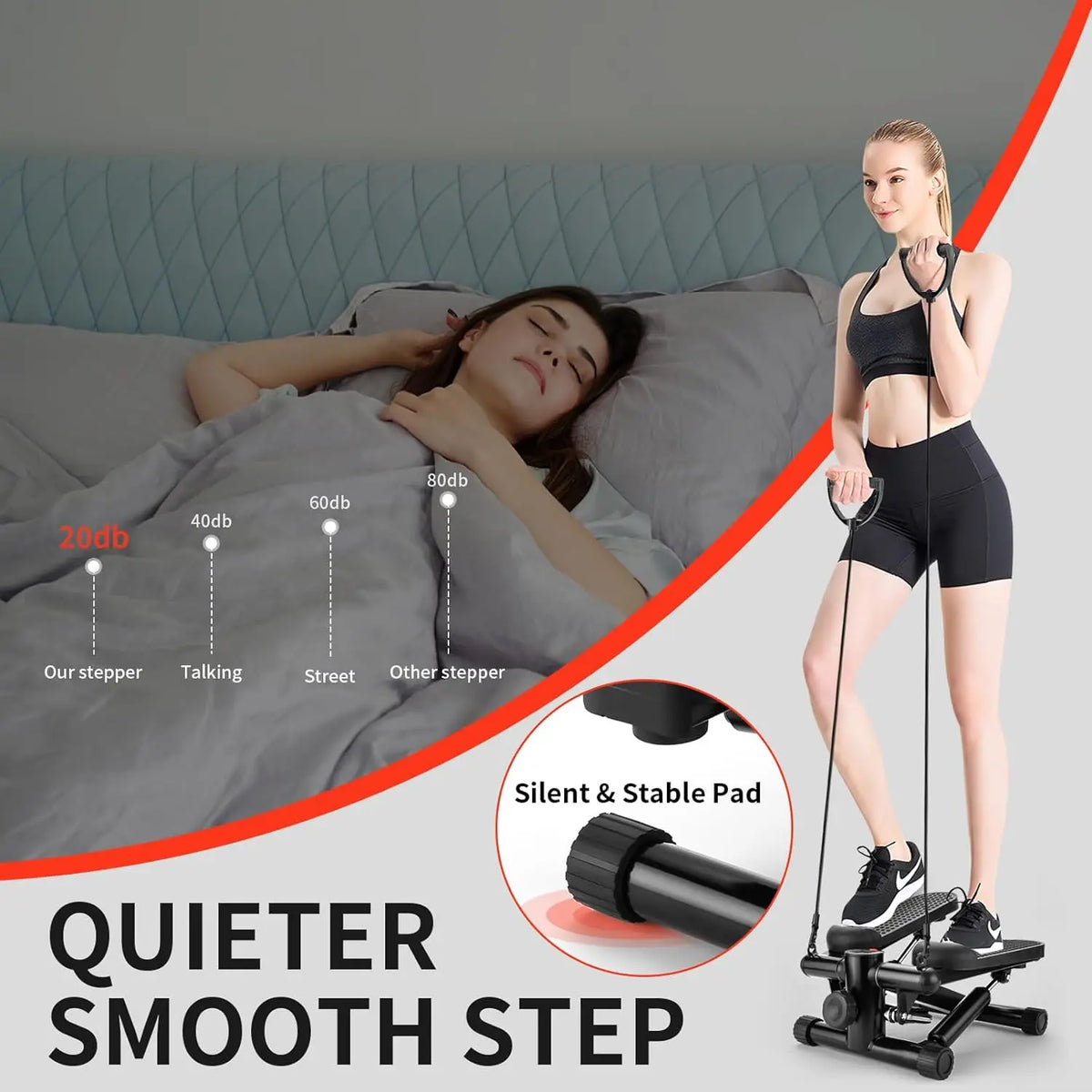 Mini Exercise Stepper with Hydraulic Cylinder Mini Exercise Stepper with Hydraulic Cylinder