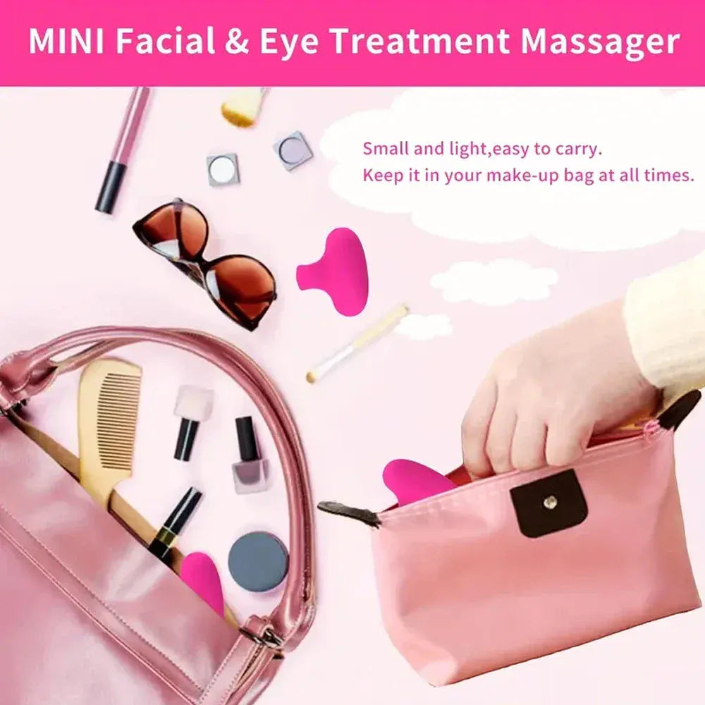 Mini Facial & Eye Massager | Anti-Aging Vibration Tool, IPX7 Waterproof — Wahooly Mini Facial & Eye Massager | Anti-Aging Vibration Tool for Wrinkles, Dark Circles & Puffiness | IPX7 Waterproof