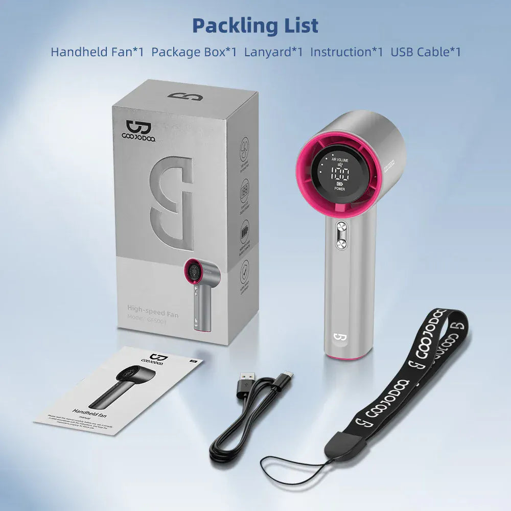 Mini Fan Rechargeable Electric Fan Digital Display Mini Fan Rechargeable Electric Fan Digital Display