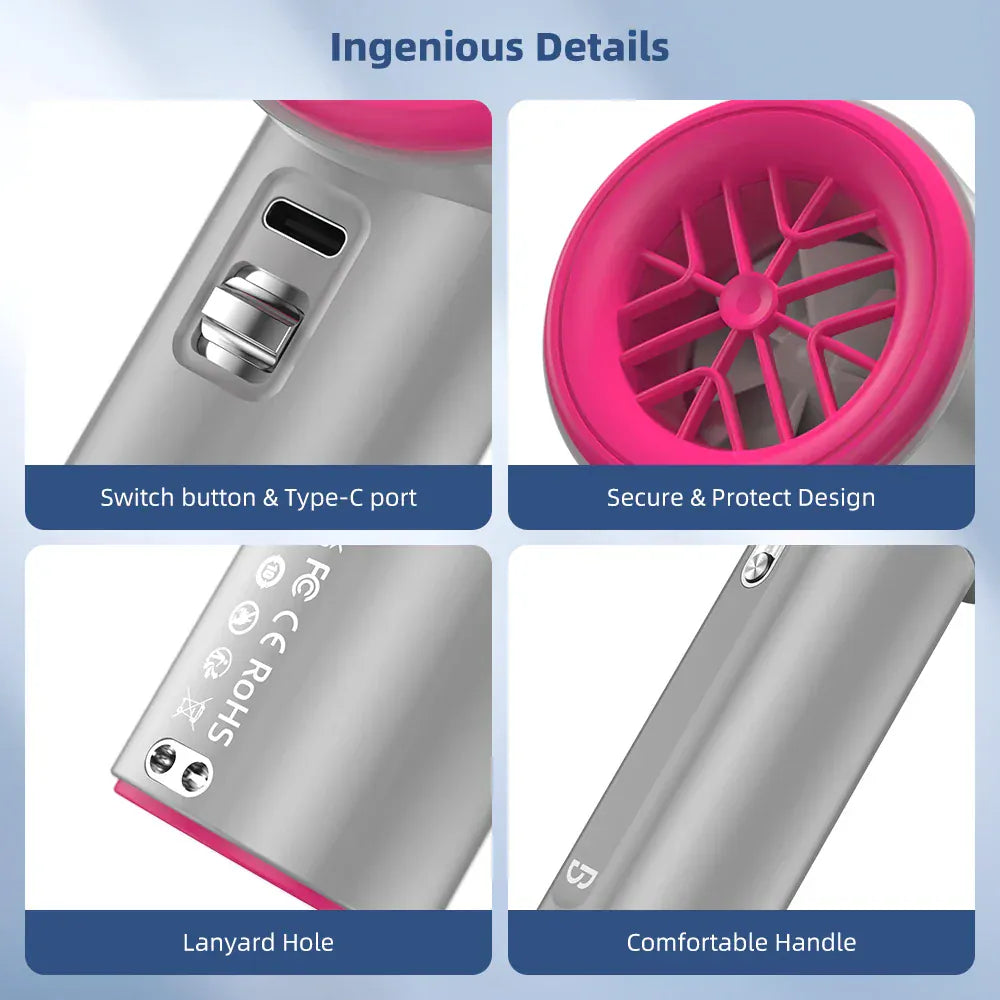 Mini Fan Rechargeable Electric Fan Digital Display Mini Fan Rechargeable Electric Fan Digital Display