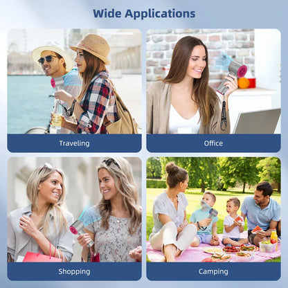 Mini Fan Rechargeable Electric Fan Digital Display Mini Fan Rechargeable Electric Fan Digital Display