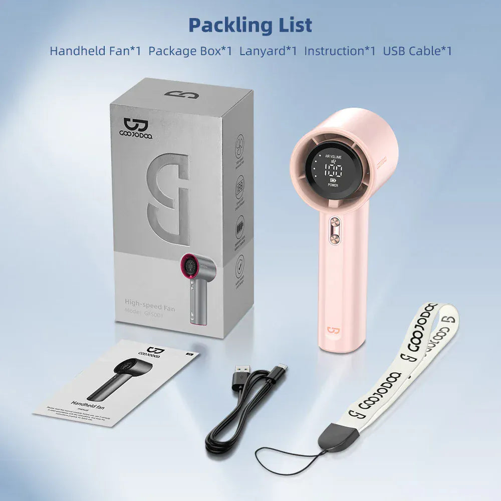 Mini Fan Rechargeable Electric Fan Digital Display Mini Fan Rechargeable Electric Fan Digital Display