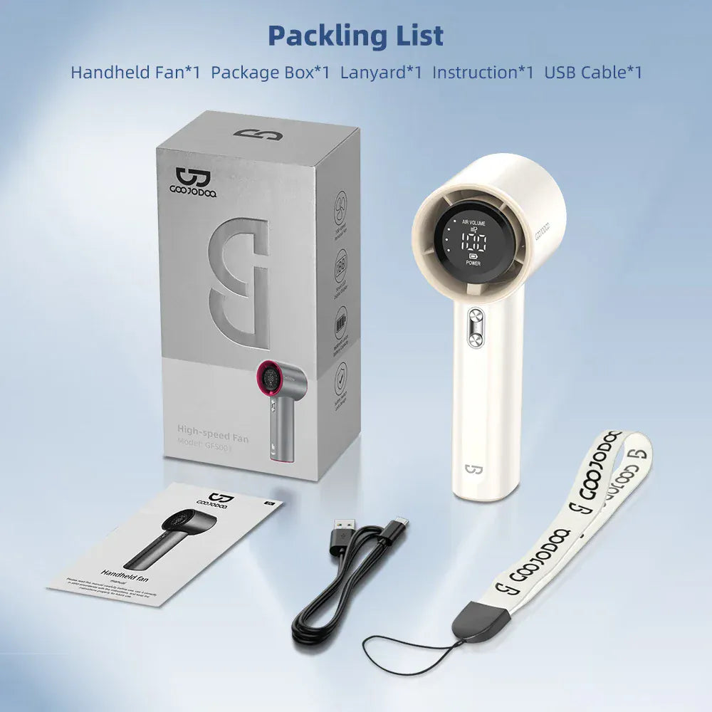 Mini Fan Rechargeable Electric Fan Digital Display Mini Fan Rechargeable Electric Fan Digital Display