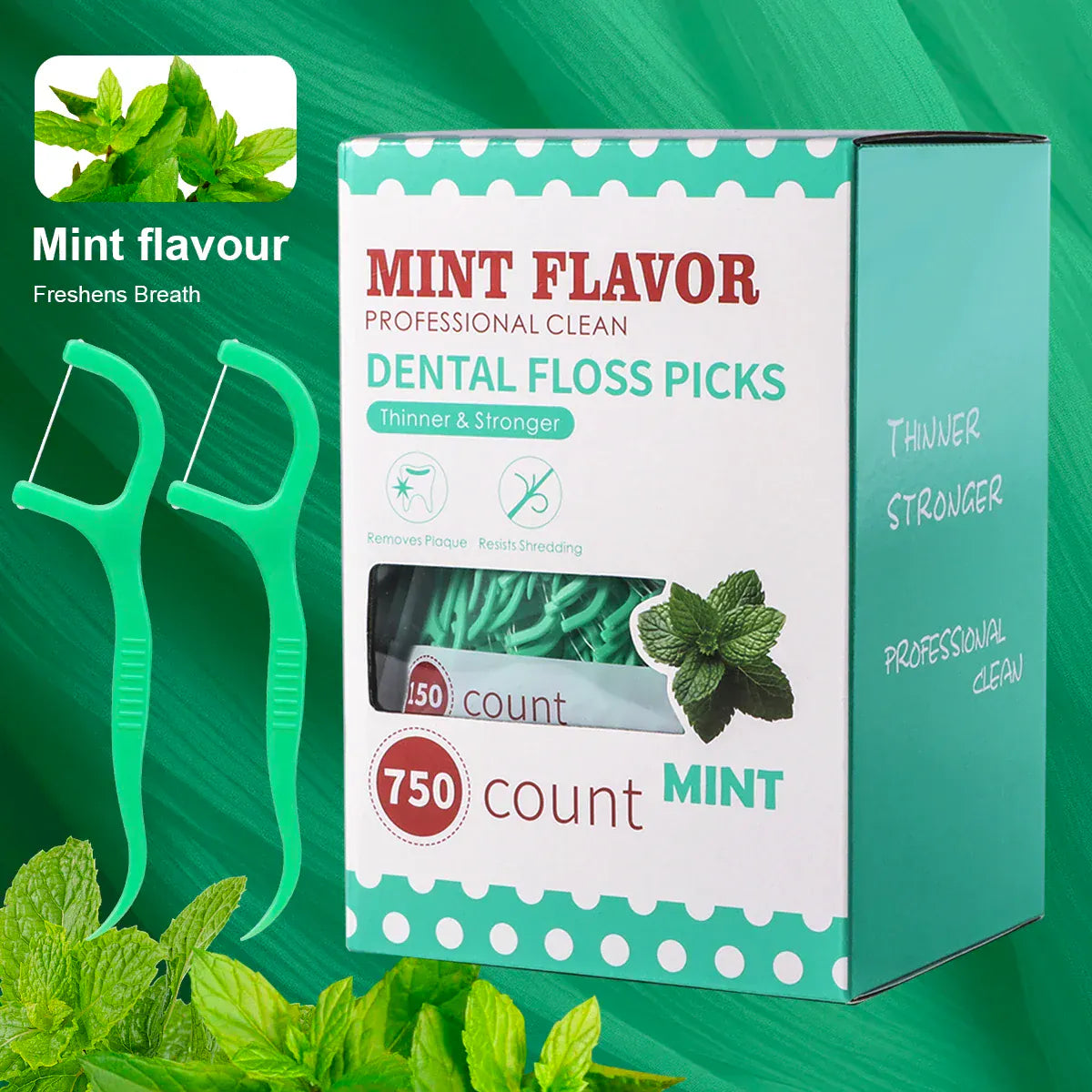 Mint dental floss stick Mint dental floss stick