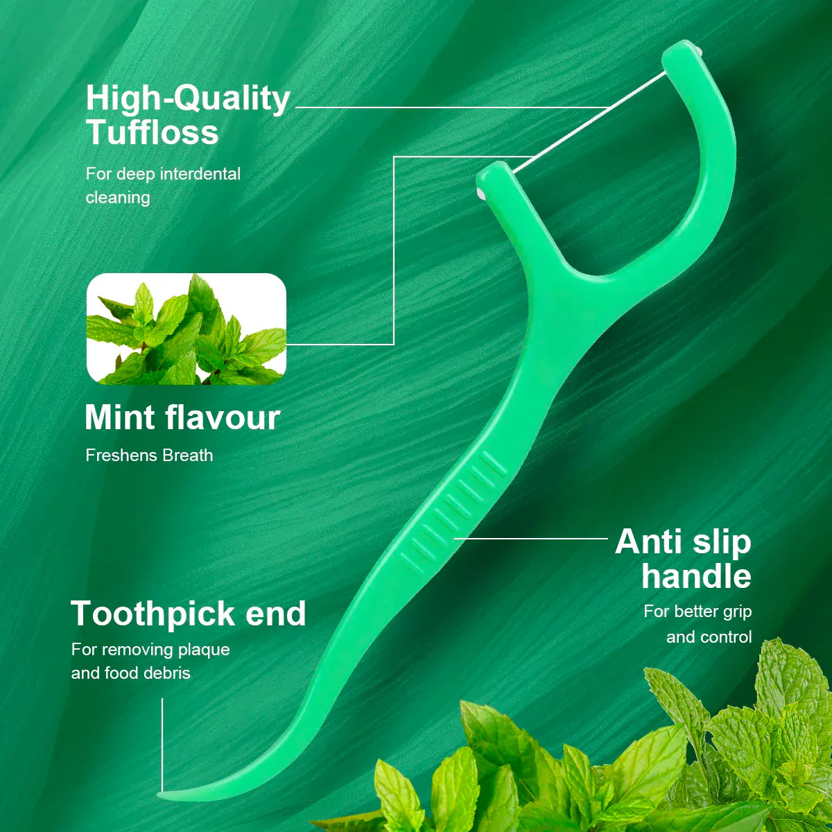 Mint dental floss stick Mint dental floss stick