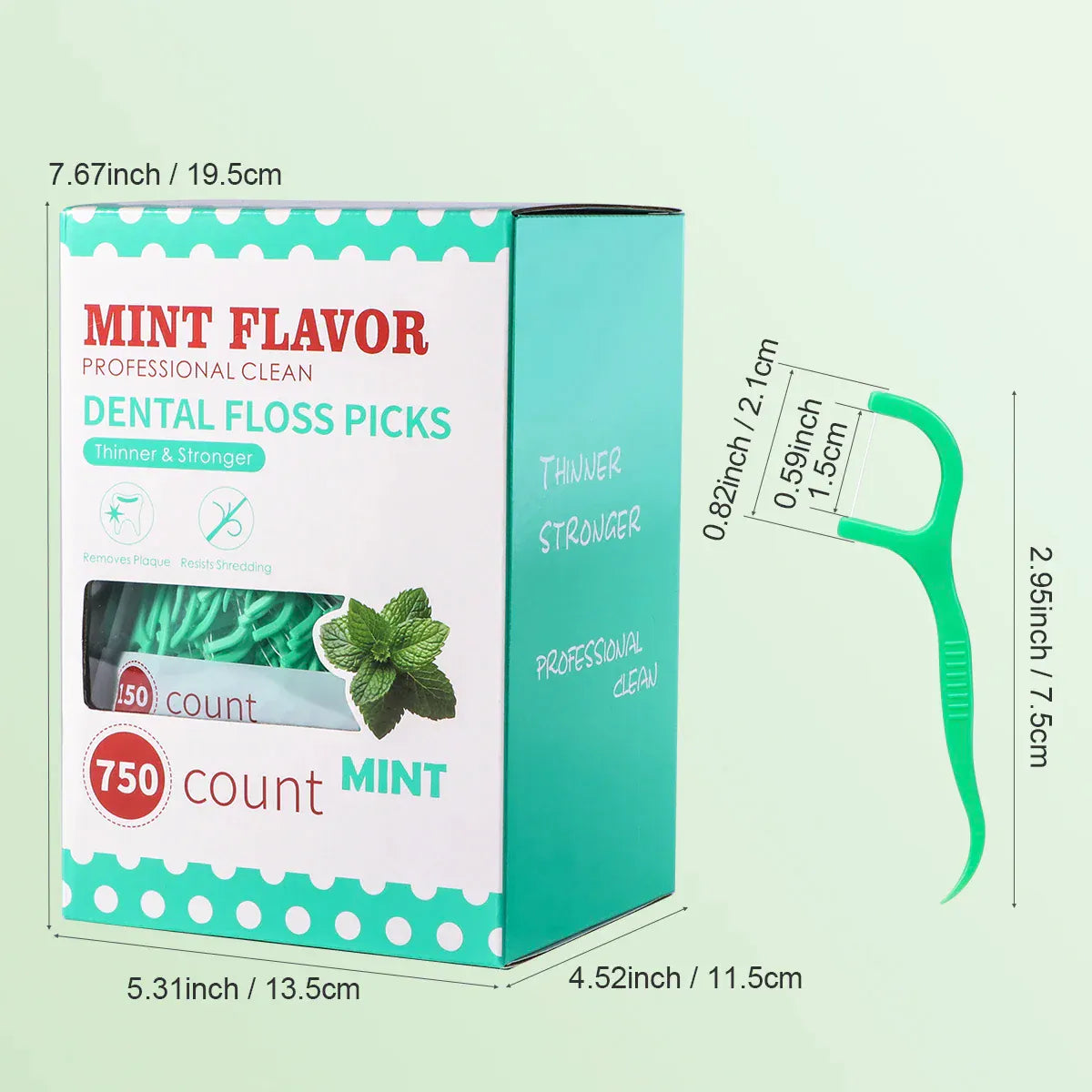 Mint dental floss stick Mint dental floss stick