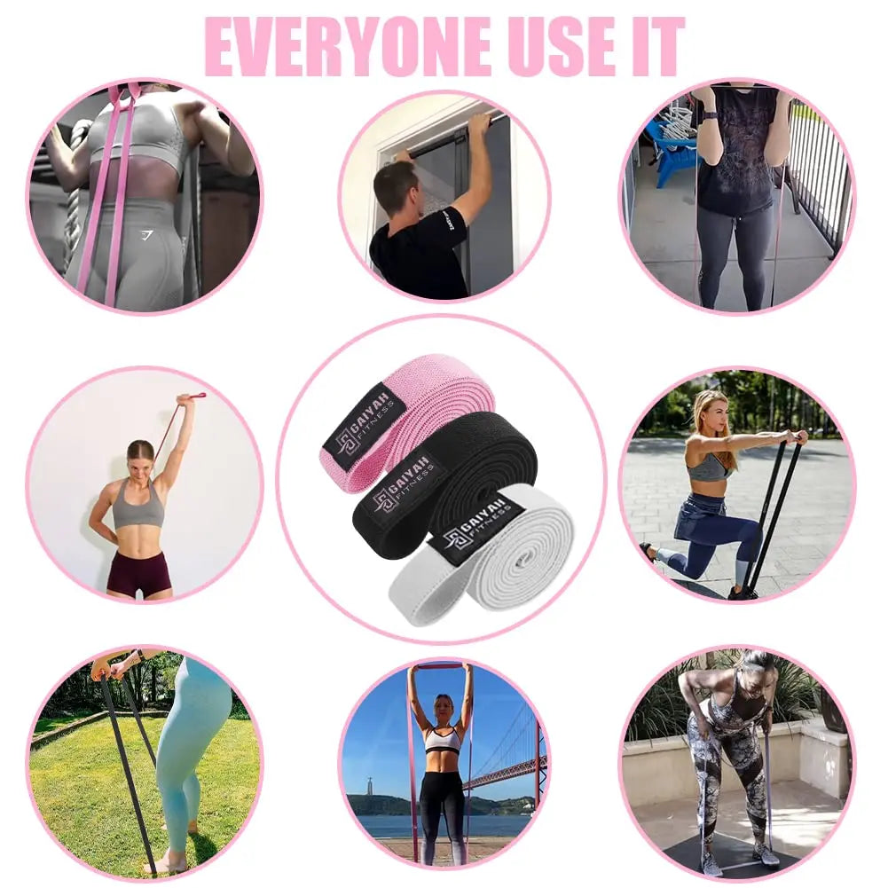 MKAS Long Resistance Loop Band Set Unisex Fitness Yoga Elastic Bands Hip Circle Thigh Squat Band Workout Gym Equipment for Home MKAS Long Resistance Loop Band Set Unisex Fitness Yoga Elastic Bands Hip Circle Thigh Squat Band Workout Gym Equipment for Home