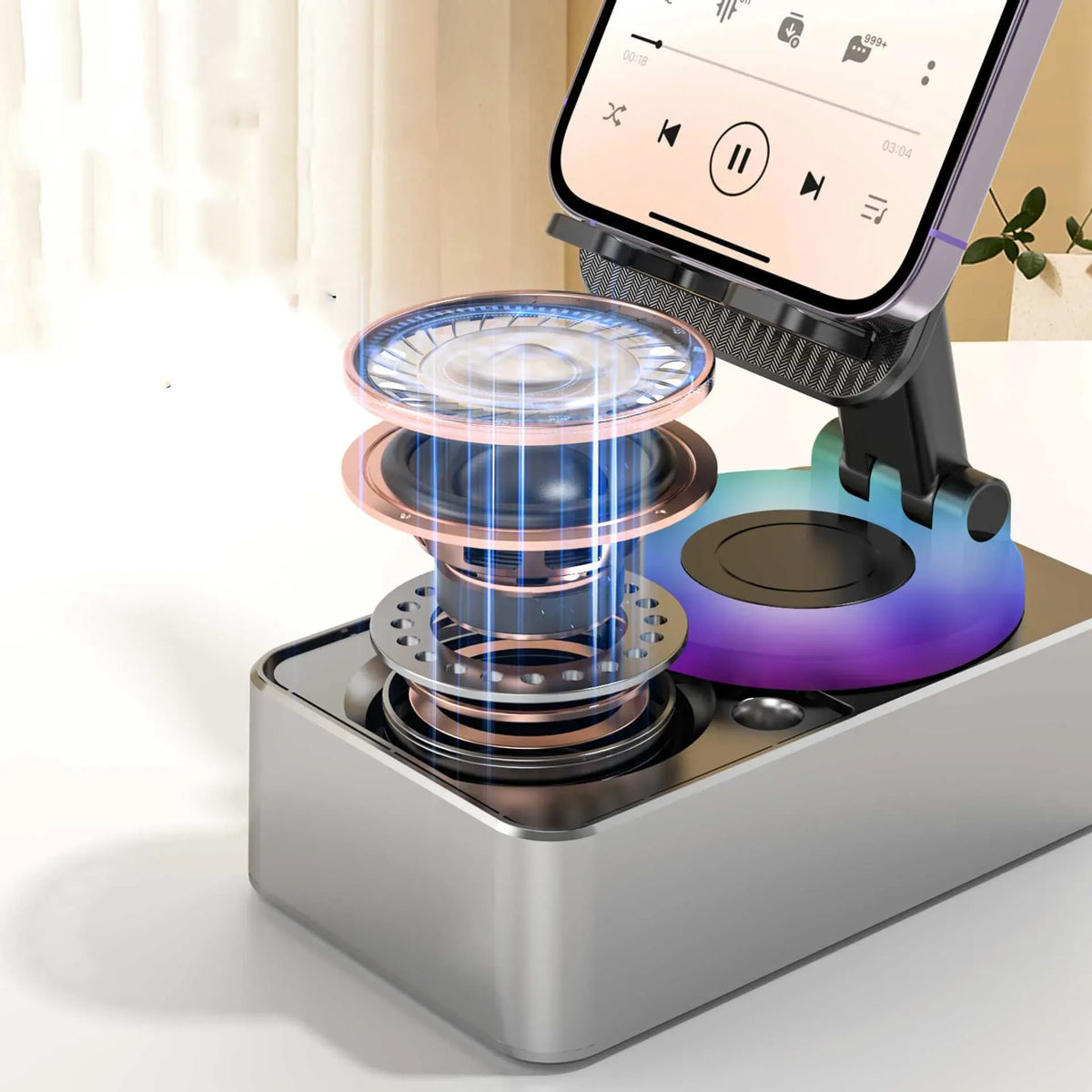 Mobile Phone Bracket Audio Two-in-one Rotating Foldable Mobile Phone Bracket Audio Two-in-one Rotating Foldable