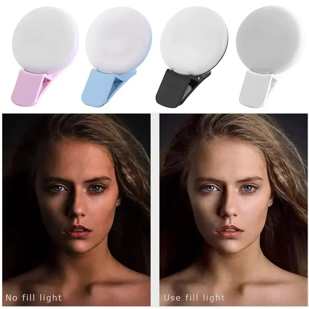 Mobile Phone LED Selfie Ring Light Portable Mini Durable Practical Three Stop Dimming Circle Photography Clip Fill Light Mobile Phone LED Selfie Ring Light Portable Mini Durable Practical Three Stop Dimming Circle Photography Clip Fill Light