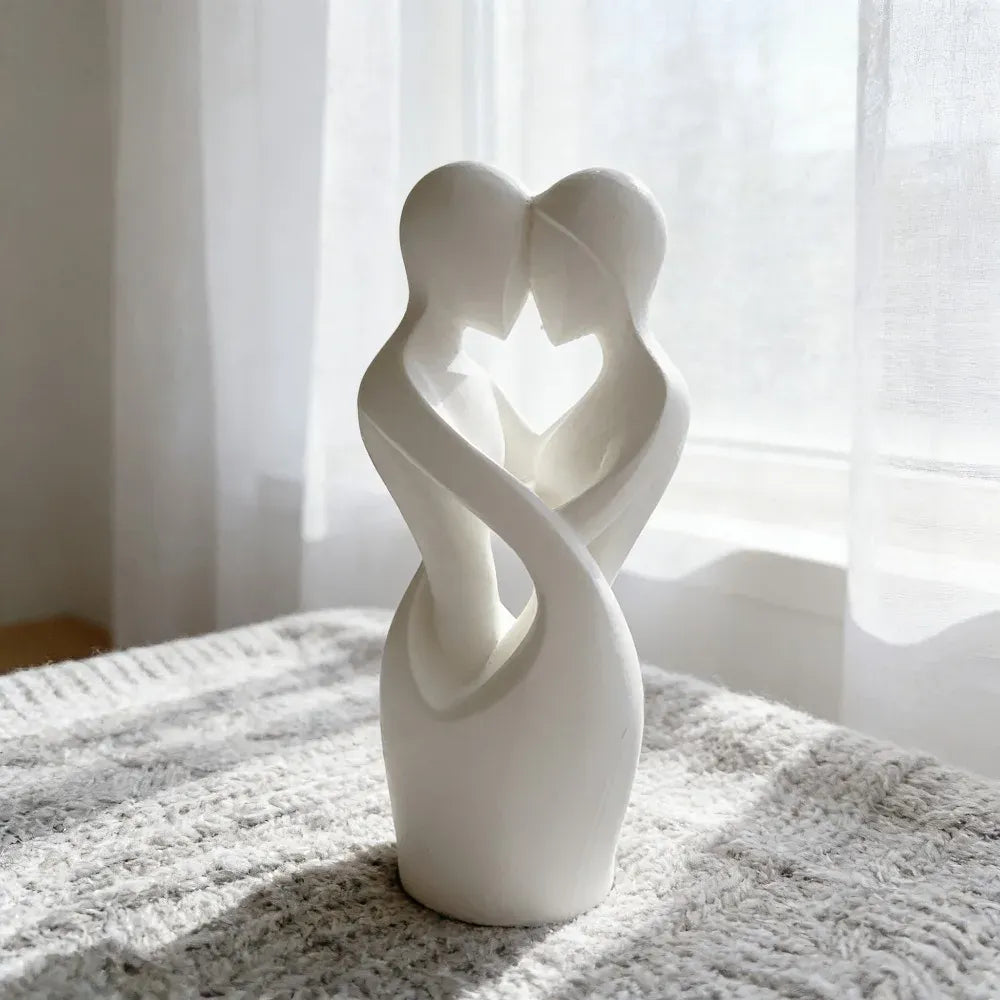 Modern Minimalist Sculptures of Lovers Embracing Each Other, Sculptures of Intertwined Lovers, Valentine's Day Home Decorations Modern Minimalist Sculptures of Lovers Embracing Each Other, Sculptures of Intertwined Lovers, Valentine's Day Home Decorations