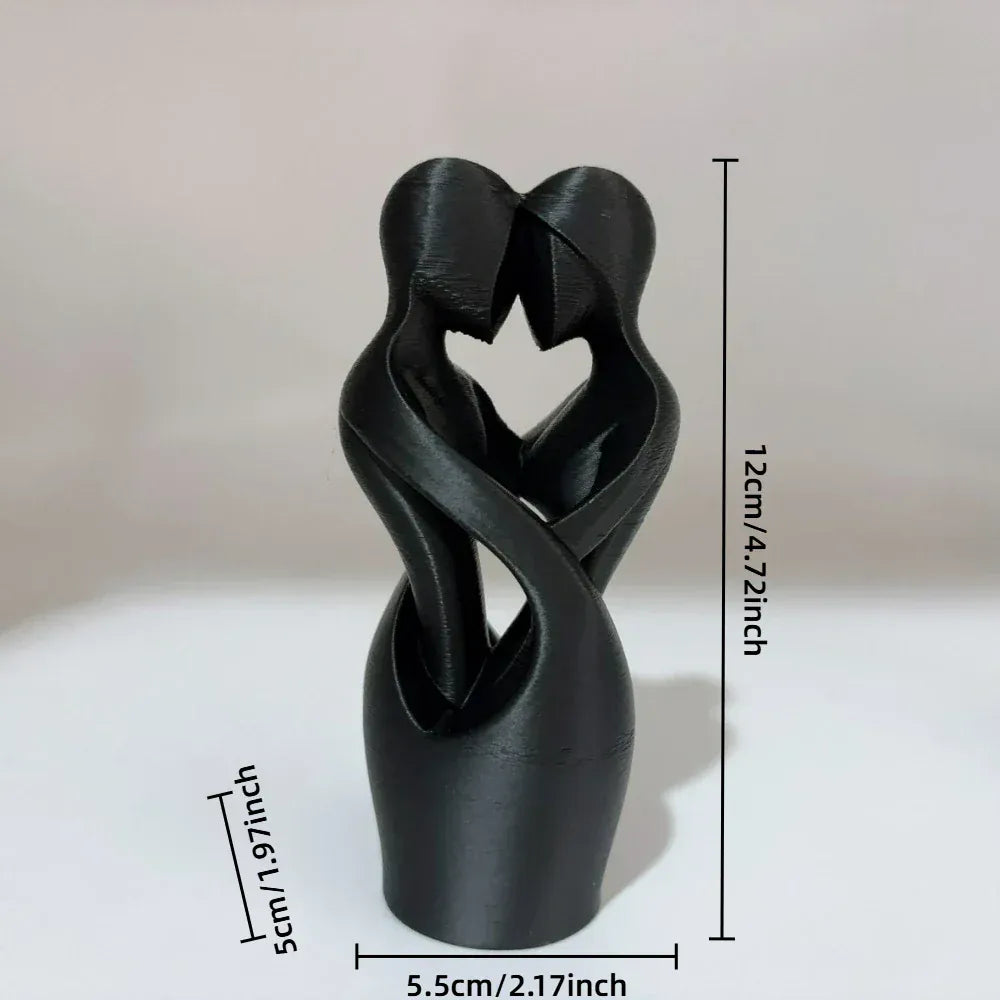 Modern Minimalist Sculptures of Lovers Embracing Each Other, Sculptures of Intertwined Lovers, Valentine's Day Home Decorations Modern Minimalist Sculptures of Lovers Embracing Each Other, Sculptures of Intertwined Lovers, Valentine's Day Home Decorations