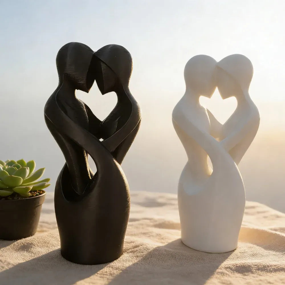 Modern Minimalist Sculptures of Lovers Embracing Each Other, Sculptures of Intertwined Lovers, Valentine's Day Home Decorations Modern Minimalist Sculptures of Lovers Embracing Each Other, Sculptures of Intertwined Lovers, Valentine's Day Home Decorations