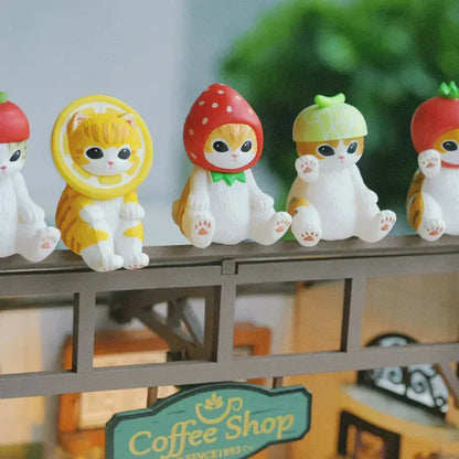 Mofusand Shark Cat Blind Box - Collectible Mystery Figure Mofusand Shark Cat Blind Box Series Toy Creative Desktop Cartoon Ornament Doll Collectibles Home Decoration Mystery Box Fun Gift