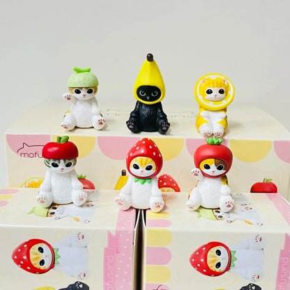 Mofusand Shark Cat Blind Box - Collectible Mystery Figure Mofusand Shark Cat Blind Box Series Toy Creative Desktop Cartoon Ornament Doll Collectibles Home Decoration Mystery Box Fun Gift