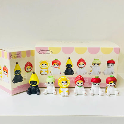 Mofusand Shark Cat Blind Box - Collectible Mystery Figure Mofusand Shark Cat Blind Box Series Toy Creative Desktop Cartoon Ornament Doll Collectibles Home Decoration Mystery Box Fun Gift