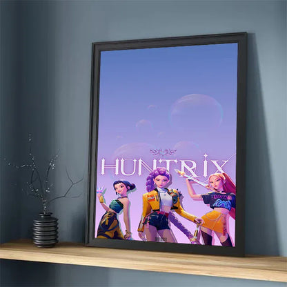 Movie KPop Demon Hunters Poster HD art wall waterproof home living room bedroom coffee house bar aesthetic room wall decoration Movie KPop Demon Hunters Poster HD art wall waterproof home living room bedroom coffee house bar aesthetic room wall decoration