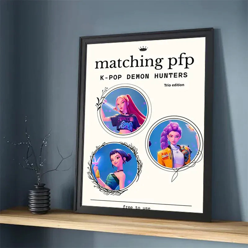 Movie KPop Demon Hunters Poster HD art wall waterproof home living room bedroom coffee house bar aesthetic room wall decoration Movie KPop Demon Hunters Poster HD art wall waterproof home living room bedroom coffee house bar aesthetic room wall decoration