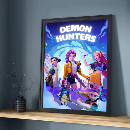 Movie KPop Demon Hunters Poster HD art wall waterproof home living room bedroom coffee house bar aesthetic room wall decoration Movie KPop Demon Hunters Poster HD art wall waterproof home living room bedroom coffee house bar aesthetic room wall decoration