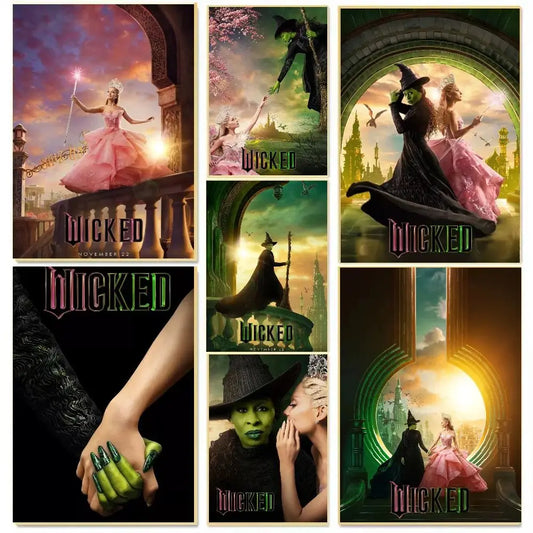 Movie Wicked 2025 Poster Poster HD art sticky wall waterproof home living room bedroom bar aesthetic decoration Movie Wicked 2025 Poster Poster HD art sticky wall waterproof home living room bedroom bar aesthetic decoration