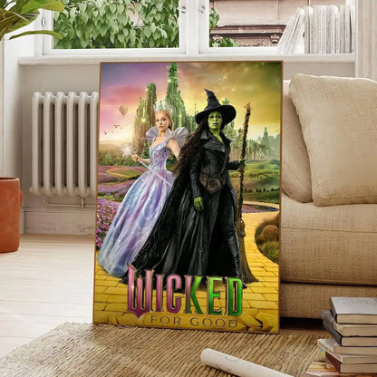 Movie Wicked For Good Poster Wall Art Canvas Painting for Club Living Room Home Decor Movie Wicked For Good Poster Wall Art Canvas Painting for Club Living Room Home Decor
