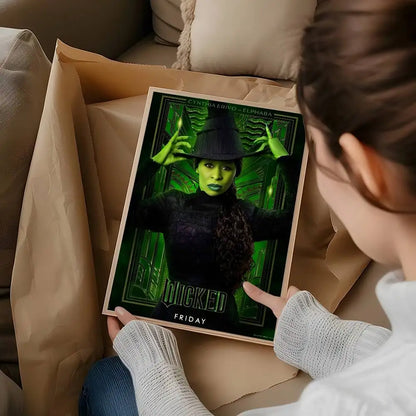 Movie Wicked Part One Poster Self-Adhesive for Home Bedroom Home Decor High Quality Stickers Painting Wall Art Movie Wicked Part One Poster Self-Adhesive for Home Bedroom Home Decor High Quality Stickers Painting Wall Art