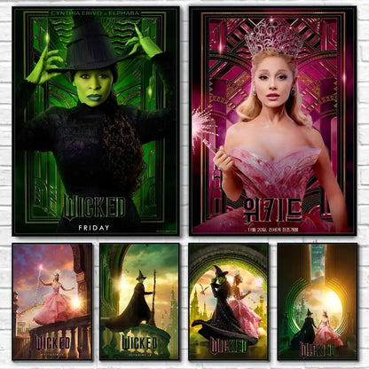 Movie Wicked Part One Poster Self-Adhesive for Home Bedroom Home Decor High Quality Stickers Painting Wall Art Movie Wicked Part One Poster Self-Adhesive for Home Bedroom Home Decor High Quality Stickers Painting Wall Art