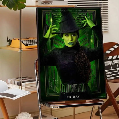 Movie Wicked Part One Poster Self-Adhesive for Home Bedroom Home Decor High Quality Stickers Painting Wall Art Movie Wicked Part One Poster Self-Adhesive for Home Bedroom Home Decor High Quality Stickers Painting Wall Art