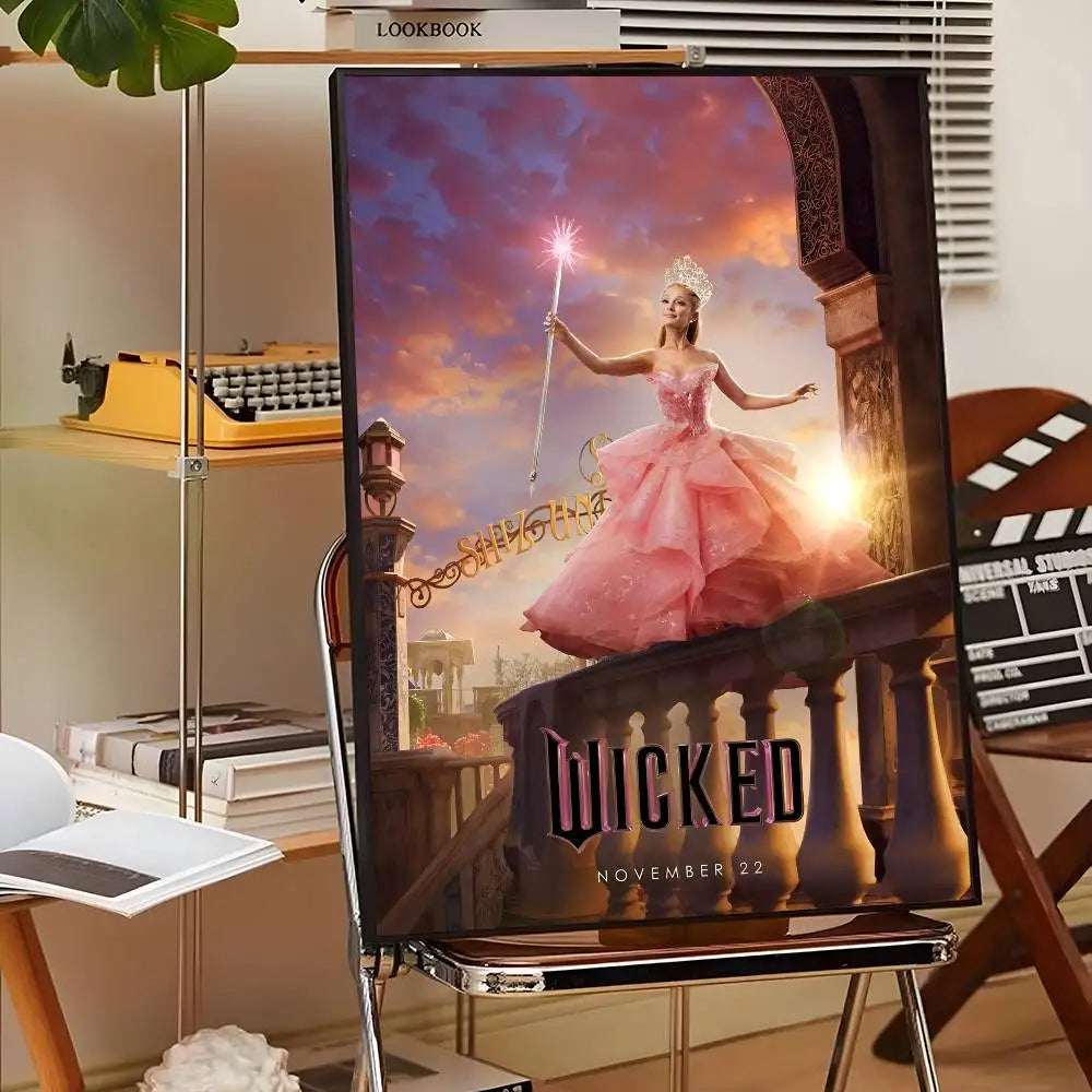 Movie Wicked Part One Poster Self-Adhesive for Home Bedroom Home Decor High Quality Stickers Painting Wall Art Movie Wicked Part One Poster Self-Adhesive for Home Bedroom Home Decor High Quality Stickers Painting Wall Art