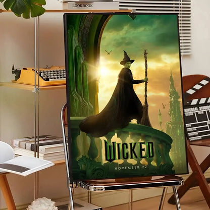 Movie Wicked Part One Poster Self-Adhesive for Home Bedroom Home Decor High Quality Stickers Painting Wall Art Movie Wicked Part One Poster Self-Adhesive for Home Bedroom Home Decor High Quality Stickers Painting Wall Art