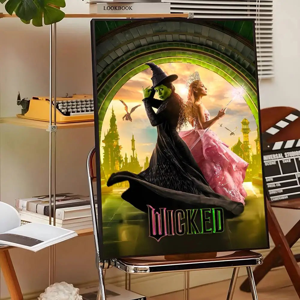 Movie Wicked Part One Poster Self-Adhesive for Home Bedroom Home Decor High Quality Stickers Painting Wall Art Movie Wicked Part One Poster Self-Adhesive for Home Bedroom Home Decor High Quality Stickers Painting Wall Art