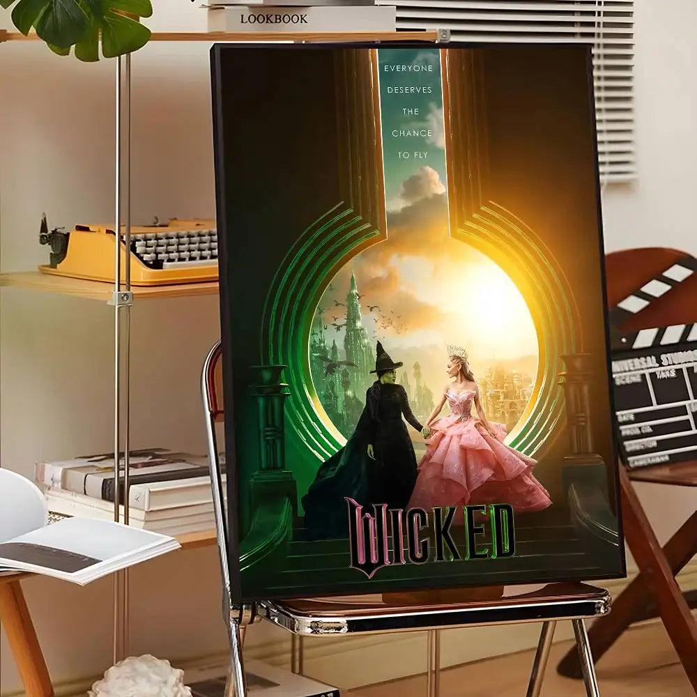Movie Wicked Part One Poster Self-Adhesive for Home Bedroom Home Decor High Quality Stickers Painting Wall Art Movie Wicked Part One Poster Self-Adhesive for Home Bedroom Home Decor High Quality Stickers Painting Wall Art